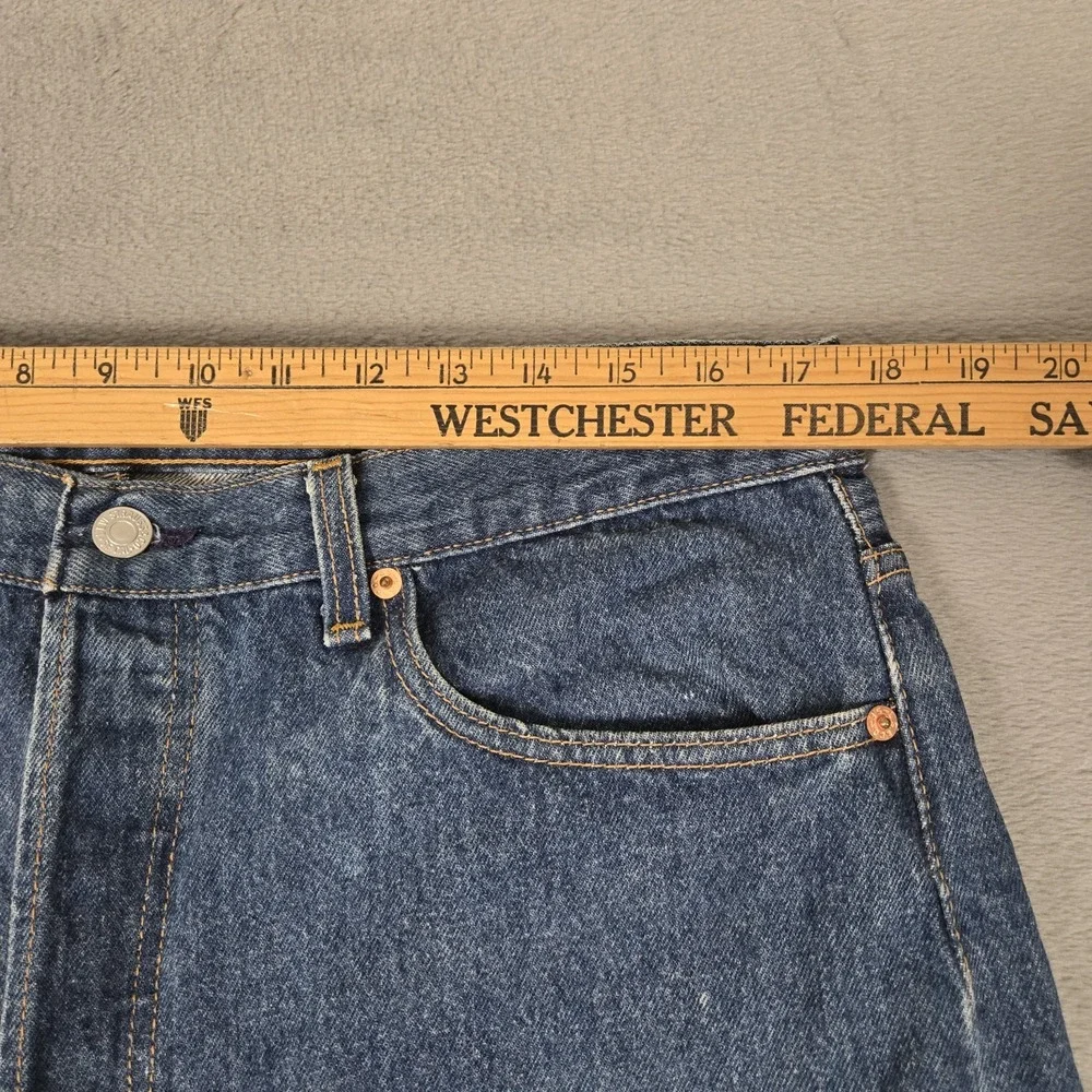 VTG Levis 501 Jeans Mens 38x30 Fits 36x30 Blue Straight Leg Button Fly Made USA